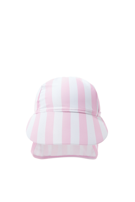 قبعة فلوتينج مخططة للأطفال بغطاء
